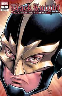 Black Knight Curse Ebony Blade #1 Variant Nauck Headshot