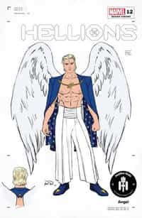 Hellions #12 Variant 50 Copy Dauterman Angel Design