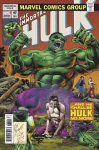 Immortal Hulk #47 Variant Bennett Homage