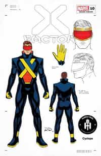X-factor #10 Variant 50 Copy Dauterman Cyclops Design