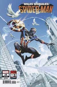 Miles Morales Spider-man #28 Variant Coello Captain America 80th