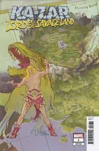 Ka-zar Lord Savage Land #1 Variant 10 Copy Garcia Map
