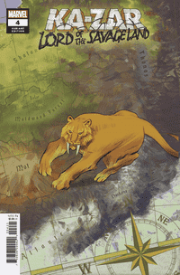 Ka-zar Lord Of The Savage Land #4 Variant 10 Copy Garcia Map