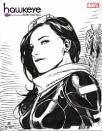 Hawkeye Kate Bishop #3 Variant Cheung Headshot Sketch