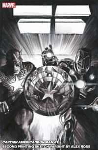Captain America Iron Man #1 Second Printing Alex Ross